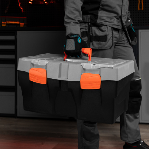 Ящик для инструмента 23", 590х300х300 мм, пластик Россия// Stels купить в Москве с доставкой по всей России | ProtosMarket.ru