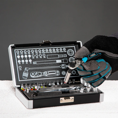 Набор бит и головок торцевых, 1/4, карданный ключ, трещотка, адаптер, S2, 37 шт. Gross купить в Москве с доставкой по всей России | ProtosMarket.ru