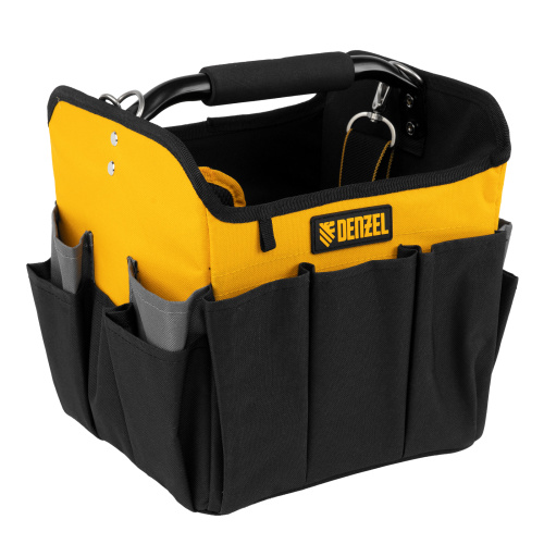 Переноска для инструмента, 260х240х300 мм, 22 кармана, наплечный ремень Denzel купить в Москве с доставкой по всей России | ProtosMarket.ru