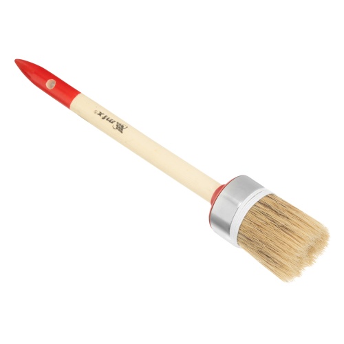 Кисть круглая, Профи №8 (35 мм), натуральная щетина, деревянная ручка MTX купить в Москве с доставкой по всей России | ProtosMarket.ru