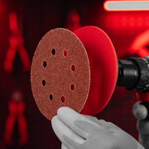 Круг абразивный на ворсовой подложке под "липучку", перфорированный, P 36, 125 мм, 5 шт Matrix купить в Москве с доставкой по всей России | ProtosMarket.ru