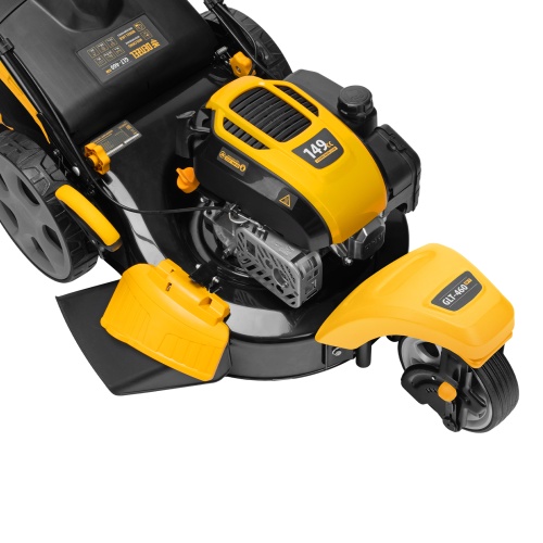 Бензиновая газонокосилка GLT-460SP-T, Trike 149 см3, 46 см, привод, панель, 60л Denzel купить в Москве с доставкой по всей России | ProtosMarket.ru