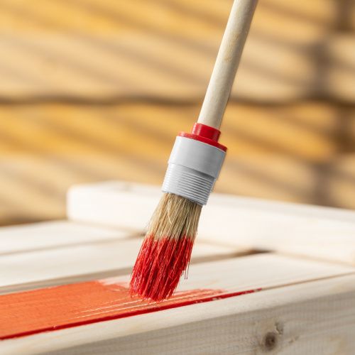 Кисть круглая № 2 (20 мм) натуральная щетина, деревянная ручка MTX купить в Москве с доставкой по всей России | ProtosMarket.ru