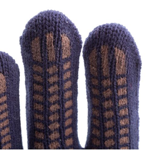 Перчатки трикотажные, акрил, ПВХ гель, "Протектор", синий, оверлок Сибртех купить в Москве с доставкой по всей России | ProtosMarket.ru