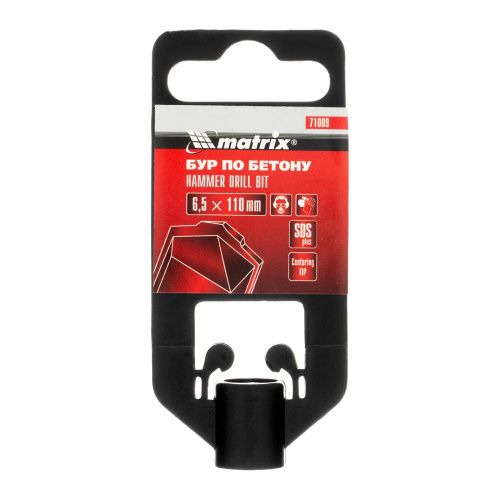 Бур по бетону, 6.5 x 110 мм, SDS Plus Matrix купить в Москве с доставкой по всей России | ProtosMarket.ru