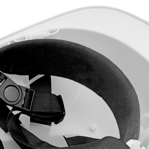 Каска защитная ударопрочная, ABS/PC, плавная регулировка, модель «Форвард» (К-05)белая Denzel купить в Москве с доставкой по всей России | ProtosMarket.ru