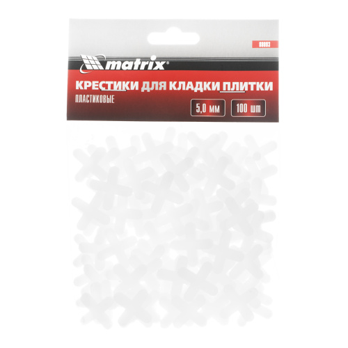 Крестики, 5.0 мм, для кладки плитки, 100 шт Matrix купить в Москве с доставкой по всей России | ProtosMarket.ru