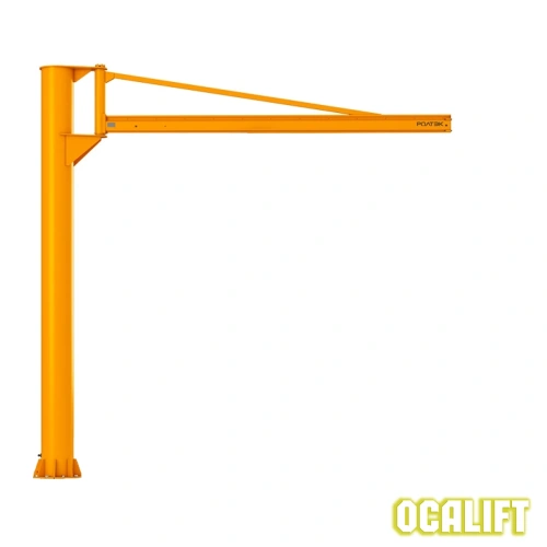 Кран консольный поворотный на колонне ручной 1000кг стрела 5м высота 4м купить в Москве с доставкой по всей России | ProtosMarket.ru