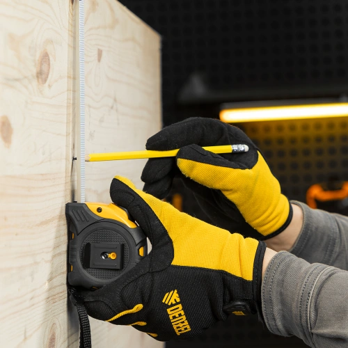 Рулетка 5м х 25мм, обрезиненный корпус, автоматическая фиксация Denzel купить в Москве с доставкой по всей России | ProtosMarket.ru