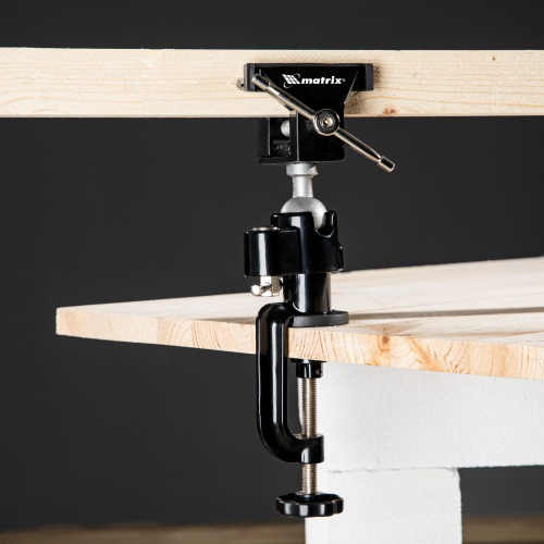 Тиски настольные, многофункциональные, сменная насадка, хомут для дрели, шарнирный механизм, 70 мм Matrix купить в Москве с доставкой по всей России | ProtosMarket.ru