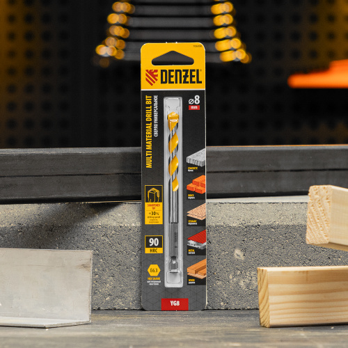 Сверло универсальное, Multi cut, 8 мм Denzel купить в Москве с доставкой по всей России | ProtosMarket.ru