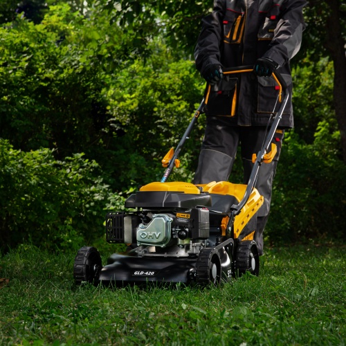 Газонокосилка бензиновая GLD-420, 146 см3, ширина 42 см, 40 л Denzel купить в Москве с доставкой по всей России | ProtosMarket.ru