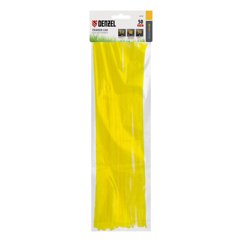 Леска для триммера, "зубчатый квадрат" нарезанная 3 мм х 30 см, 50 шт Flex cord Denzel купить в Москве с доставкой по всей России | ProtosMarket.ru