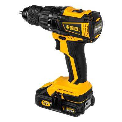 Дрель-шуруповерт аккумуляторная, бесщет. BLDL-IB-18-02, Li-Ion, 18 В, 2 акк. Denzel купить в Москве с доставкой по всей России | ProtosMarket.ru