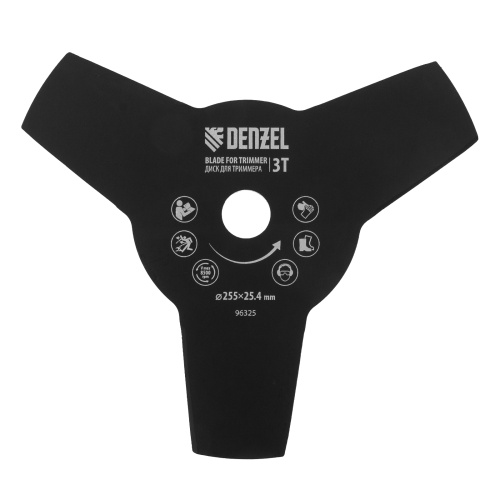 Диск для триммера, 255 х 25.4 мм, толщина 1.6 мм, 3 лезвия Denzel купить в Москве с доставкой по всей России | ProtosMarket.ru