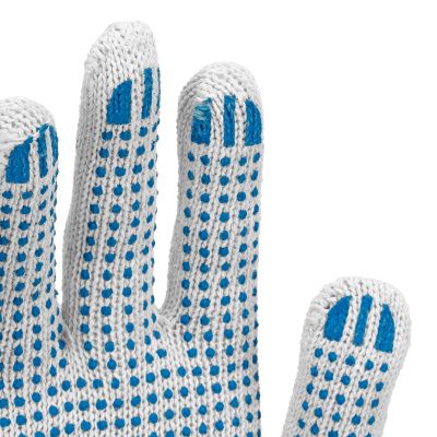 Перчатки трикотажные усиленные, с ПВХ точкой, 7 класс вязки купить в Москве с доставкой по всей России | ProtosMarket.ru