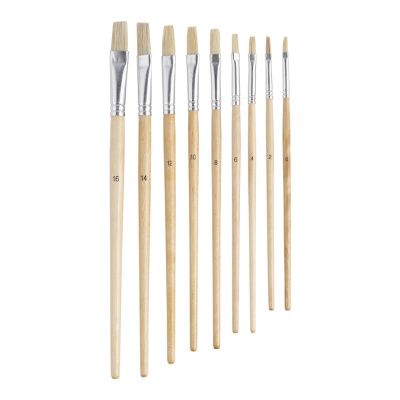 Набор кистей для тонких и деликатных работ, плоские, 9 шт. MTX купить в Москве с доставкой по всей России | ProtosMarket.ru