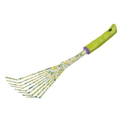 Грабли веерные 9 - зубые, 75 х 385 мм, стальные, пластиковая рукоятка, Flower Green, Palisad купить в Москве с доставкой по всей России | ProtosMarket.ru