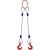 Строп канатный 2СК,  с 2 крюками 20Т x 5М купить в Москве с доставкой по всей России | ProtosMarket.ru