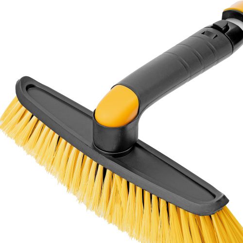 Щетка-сметка со скребком, телескоп, поворотная голова, 750-1120 мм Denzel купить в Москве с доставкой по всей России | ProtosMarket.ru