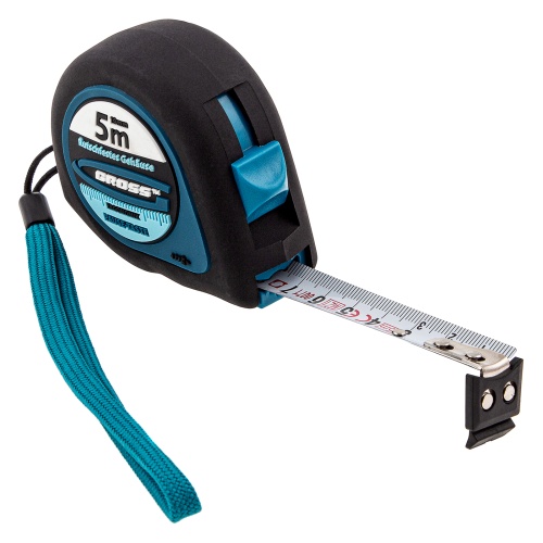 Рулетка "Ergonomisch",5 м x 19 мм,магнитный обрезиненный зацеп Gross купить в Москве с доставкой по всей России | ProtosMarket.ru