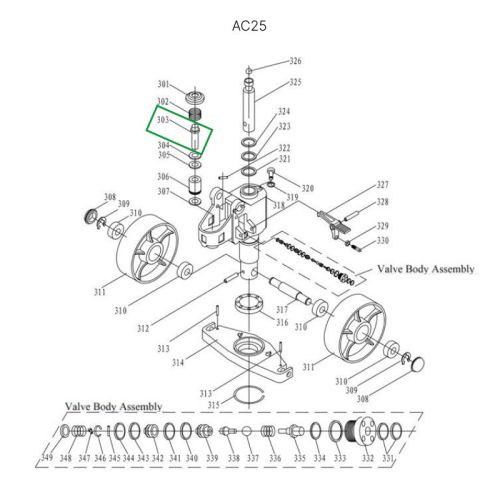 Шток нагнетательный для гидравлических тележек DF25 купить в Москве с доставкой по всей России | ProtosMarket.ru
