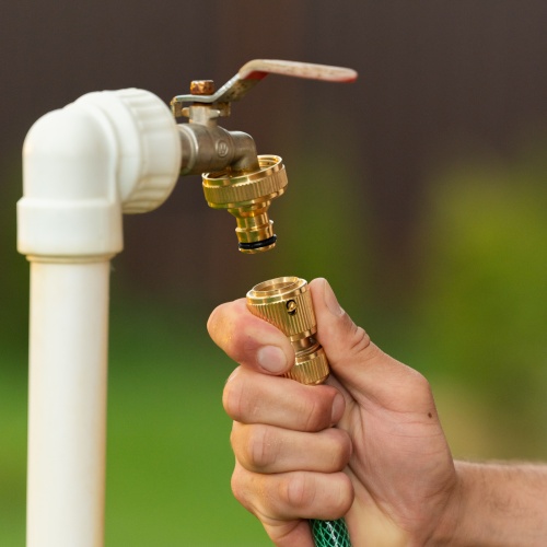 Соединитель латунный, быстросъемный для шланга 1/2, аквастоп Palisad купить в Москве с доставкой по всей России | ProtosMarket.ru