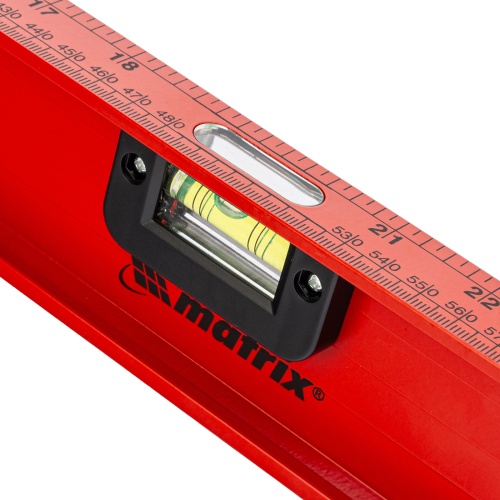 Уровень алюминиевый "Рельс", 1000 мм, 3 глазка, усиленный Matrix купить в Москве с доставкой по всей России | ProtosMarket.ru