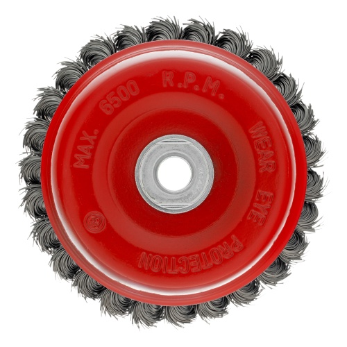 Щетка для УШМ, 125 мм, М14, "чашка", крученая проволока 0.5 мм Matrix купить в Москве с доставкой по всей России | ProtosMarket.ru