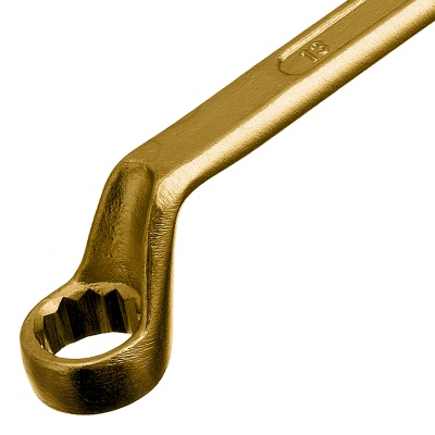 Ключ накидной, 10 х 13 мм, желтый цинк Сибртех купить в Москве с доставкой по всей России | ProtosMarket.ru
