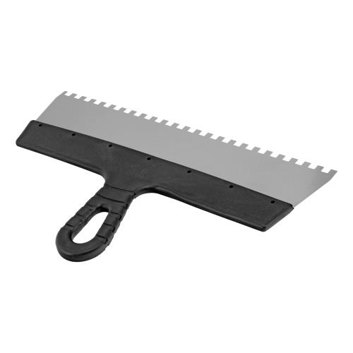 Шпатель из нержавеющей стали, 300 мм, зуб 6 х 6 мм, пластмассовая ручка Sparta купить в Москве с доставкой по всей России | ProtosMarket.ru