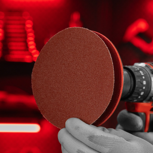 Круг абразивный на ворсовой подложке под "липучку", P 100, 125 мм, 10 шт Matrix купить в Москве с доставкой по всей России | ProtosMarket.ru