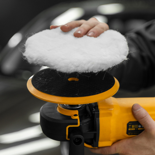 Насадка полировальная "под липучку", 180 мм, натуральная шерсть Matrix купить в Москве с доставкой по всей России | ProtosMarket.ru