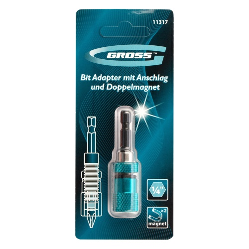 Адаптер для бит с ограничителем и двойным магнитом, 1/4 Gross купить в Москве с доставкой по всей России | ProtosMarket.ru