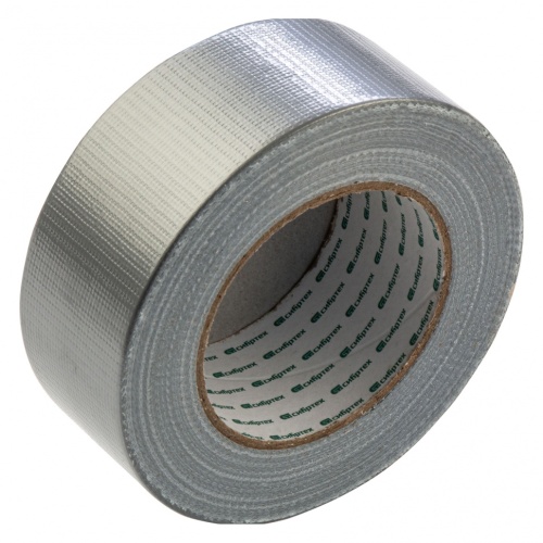 Лента клейкая армированная, 48 мм х 50 м, серебро Сибртех купить в Москве с доставкой по всей России | ProtosMarket.ru