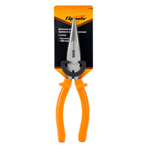 Длинногубцы прямые Classic, 200 мм, шлифованные, пластмассовые рукоятки Sparta купить в Москве с доставкой по всей России | ProtosMarket.ru