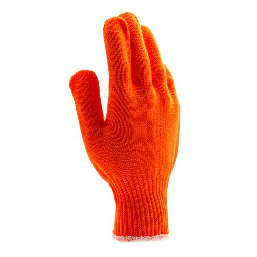 Перчатки трикотажные, акрил, ПВХ гель, "Протектор", оранжевый, оверлок Сибртех купить в Москве с доставкой по всей России | ProtosMarket.ru
