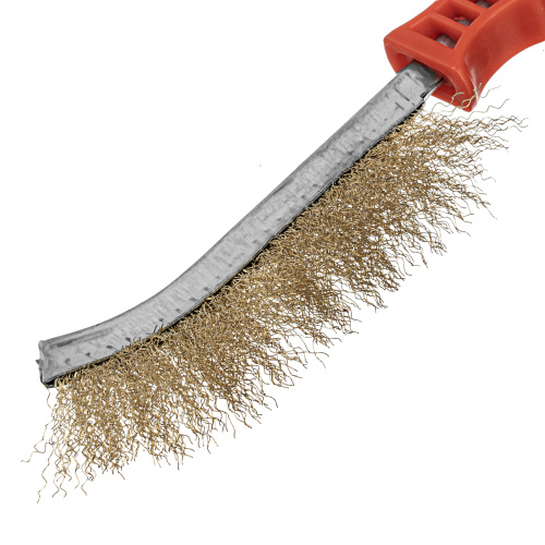 Щетка металлическая латунированная, пластиковая ручка Matrix купить в Москве с доставкой по всей России | ProtosMarket.ru