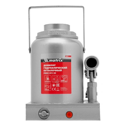 Домкрат гидравлический бутылочный, 30 т, h подъема 244-370 мм Matrix купить в Москве с доставкой по всей России | ProtosMarket.ru
