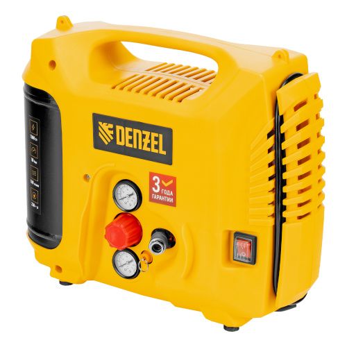 Компрессор воздушный DL1300, 10 бар, 1,3 кВт 180 л/мин 5 л, с набором аксессуаров Denzel купить в Москве с доставкой по всей России | ProtosMarket.ru