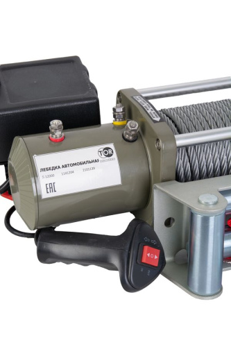 Лебедка автомобильная TOR ЛА S12000 г/п 5443 кг 28 м 12V купить в Москве с доставкой по всей России | ProtosMarket.ru