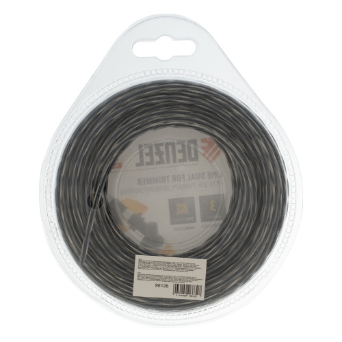 Леска для триммера двухкомпонентная, квадратная 3 мм x 15 м Extra cord Denzel купить в Москве с доставкой по всей России | ProtosMarket.ru