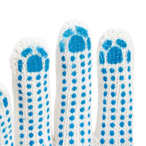 Перчатки х/б, ПВХ покрытие, "Точка", 7 класс купить в Москве с доставкой по всей России | ProtosMarket.ru