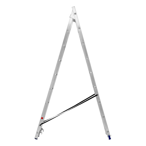 Лестница, 2 х 9 ступеней, алюминиевая, двухсекционная, Сибртех купить в Москве с доставкой по всей России | ProtosMarket.ru