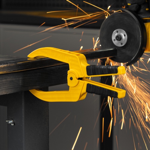 Струбцина клещеобразная, удлиненная 75 х 110 мм двухкомпонентные рукоятки Denzel купить в Москве с доставкой по всей России | ProtosMarket.ru