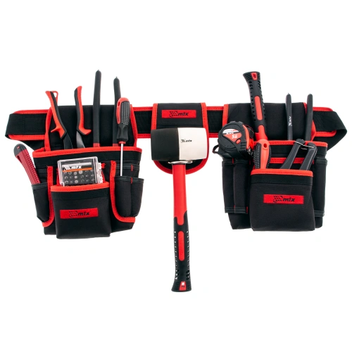 Сумка-пояс двойная, 20 карманов, держатель для молотка Matrix купить в Москве с доставкой по всей России | ProtosMarket.ru