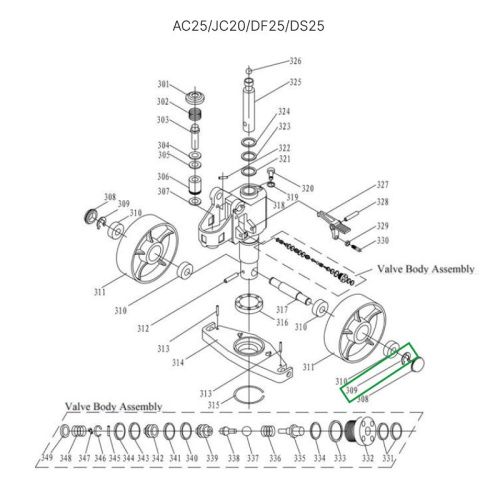Стопорное кольцо крепления рулевых колес для гидравлических тележек AC25, DF25, JC20, AC30 купить в Москве с доставкой по всей России | ProtosMarket.ru