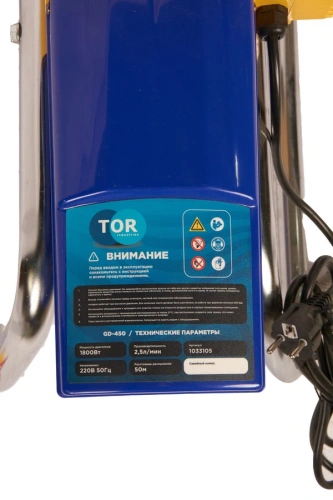Окрасочный аппарат поршневой 290 бар, 2,5 л/мин,1,8 кВт, 220 В TOR GD-450 по ценам производителя в Москве с доставкой по всей России