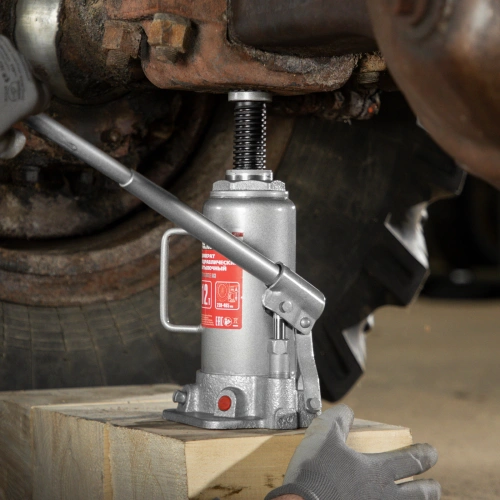 Домкрат гидравлический бутылочный, 12 т, высота подъема 230-465 мм Matrix купить в Москве с доставкой по всей России | ProtosMarket.ru