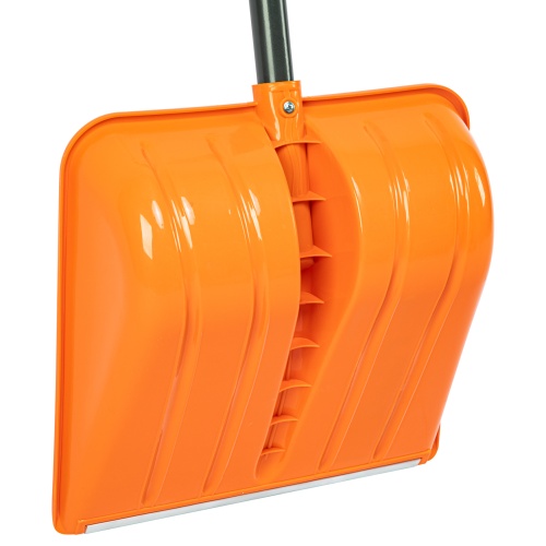 Лопата для уборки снега пластиковая, 400х405х1380 мм, стальной черенок, усиленная// Сибртех купить в Москве с доставкой по всей России | ProtosMarket.ru